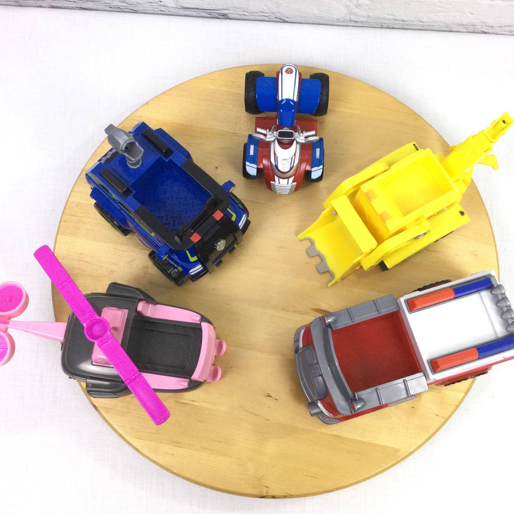 Paw Patrol Marshall Ryder Rubble Skye Chase Figures and Vehicle Bundle - Picture 4 of 12